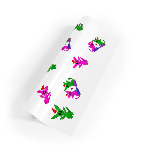 Christmas Spikes Gift Wrapping Paper Rolls, 1pc